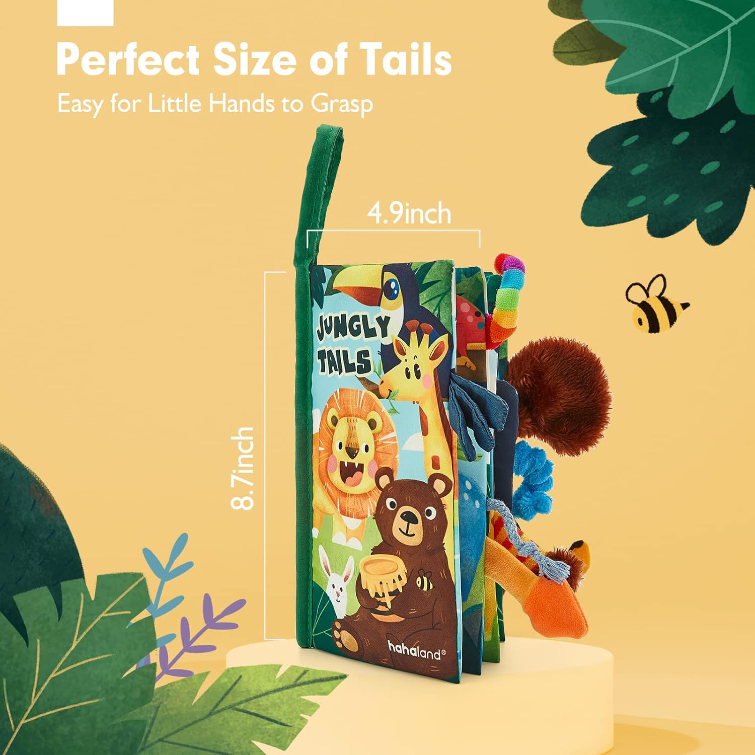 Montessori Voelboek | Hoog Contrast Sensorisch Baby Speelgoed voor 6 tot 12 Maanden Babyboekjes 0-3+ Jaar