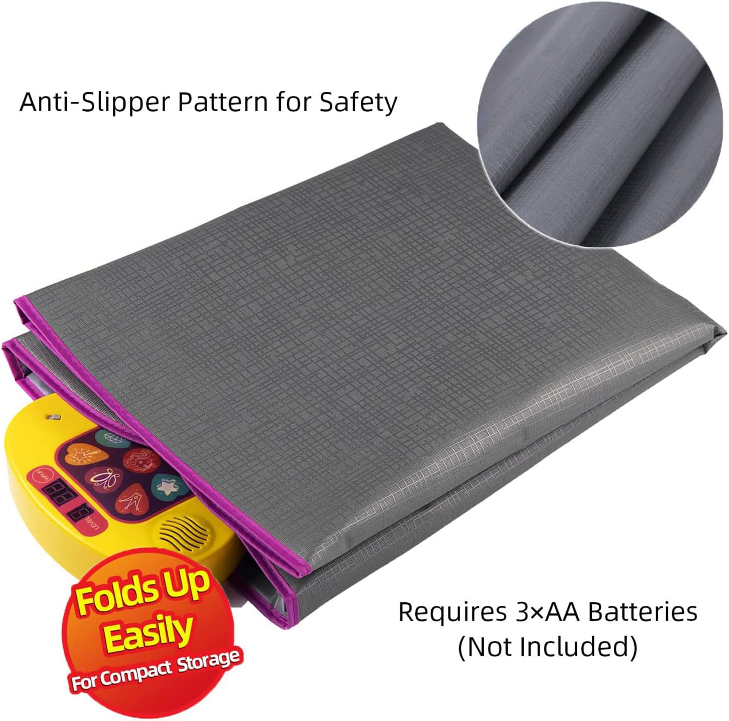 Dansmat spel | Muziek ritme mat met LED en 3 niveaus voor kinderen