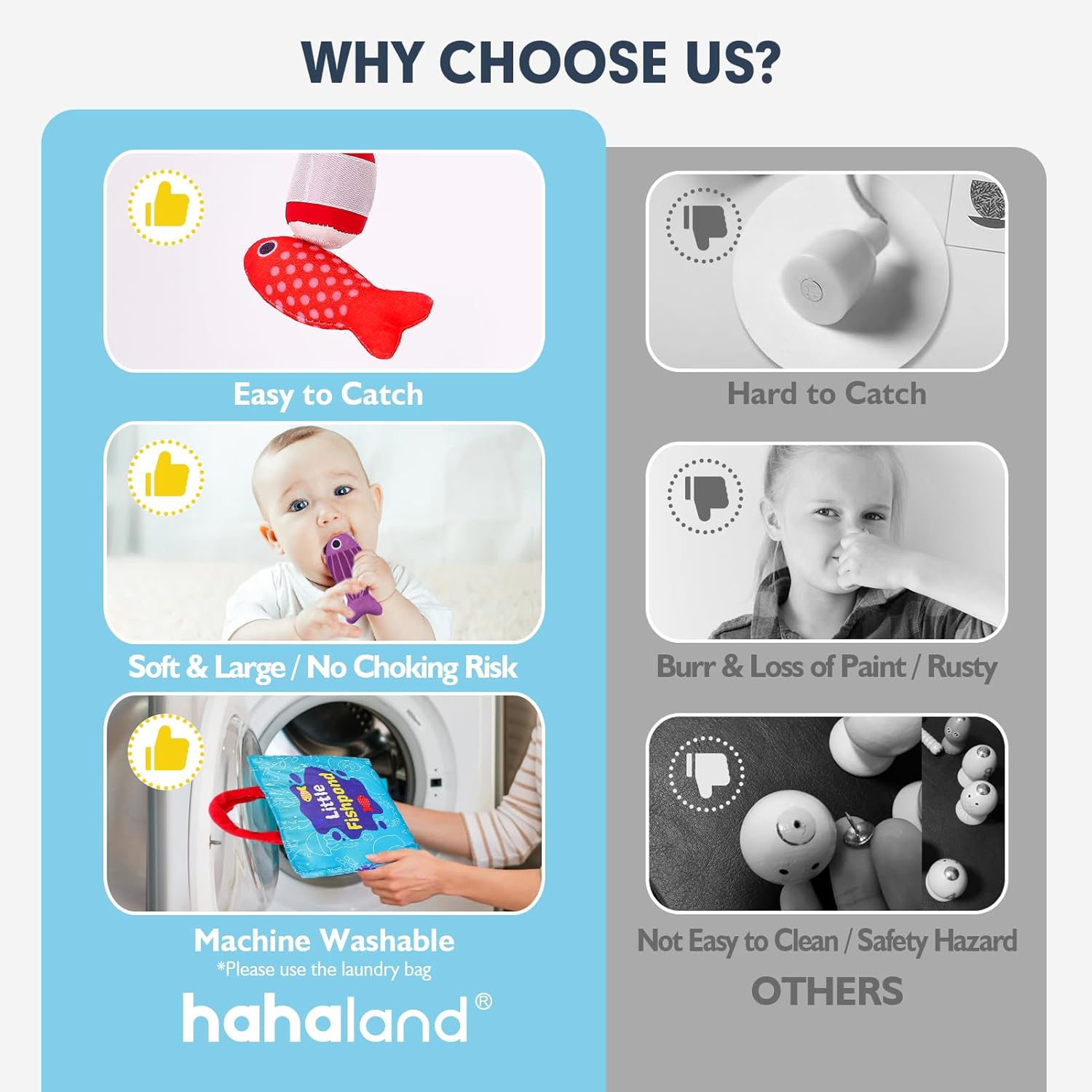 Montessori Stof Visspeelgoed 1-3 Jaar | Kleuren, Getallen en Vormen Leren | Verjaardagscadeau