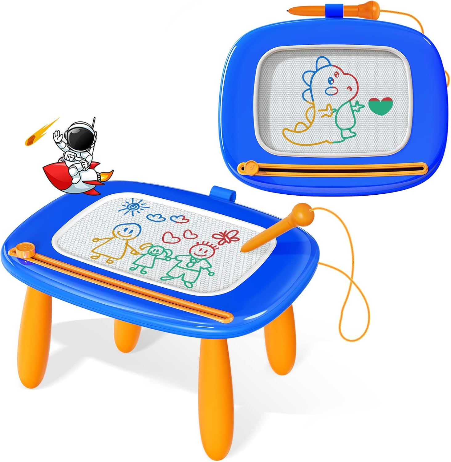 Magnetisch Tekenbord en Tekentafel voor Kinderen van 1-3 Jaar - Educatief Speelgoed voor Peuters, Jongens en Meisjes - Knoeivrij Tekenblok als Verjaardagscadeau