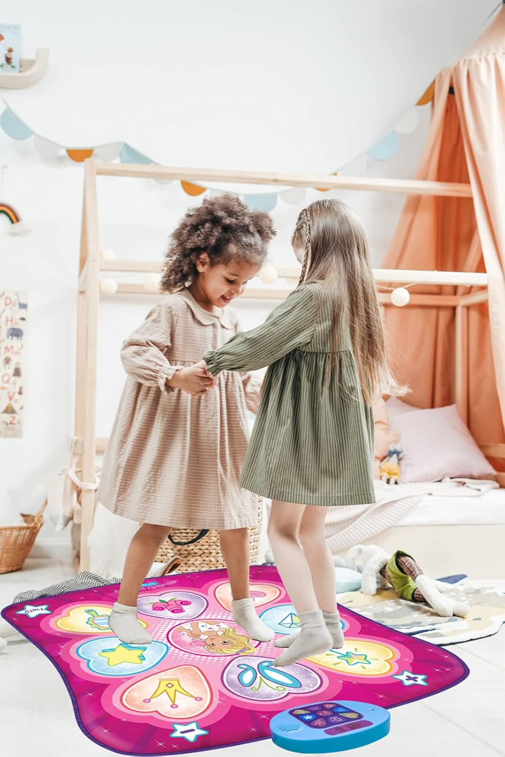 Dansmat spel | Muziek ritme mat met LED en 3 niveaus voor kinderen