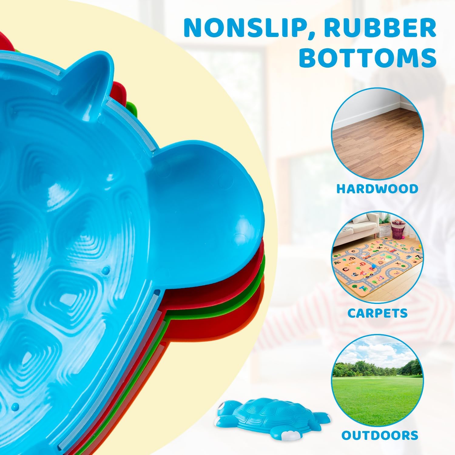 Schildpad Evenwicht Stenen | Binnen- en Buiten Speelset | Coördinatiespel vanaf 3 Jaar