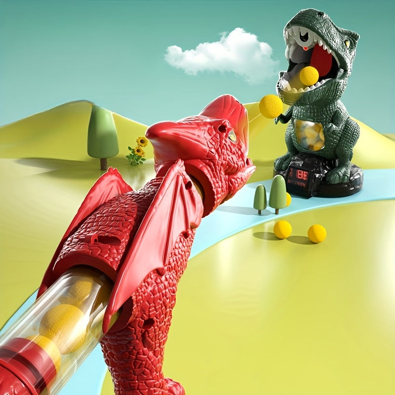 Dinosaurus Tactisch Speelgoed Geweer | Spring-Actie & Interactief Ouderspel | ABS Constructie | Kleurrijk Buiten Speelgoed | Realistisch De