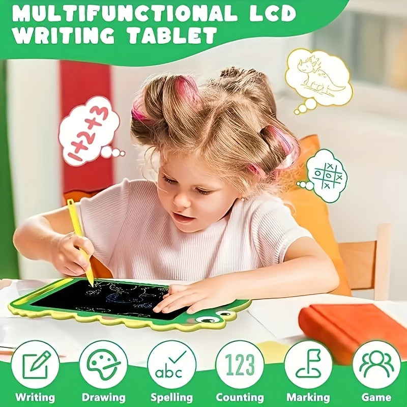 8-Inch LCD Dinosaurus Tekenbord Kinderen | Herbruikbaar Schrijftablet Speelgoed