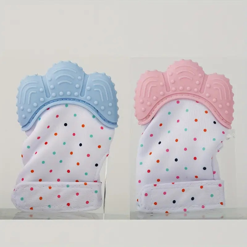 2-Pack Baby Bijtringen Handschoenen | Silicone Beschermende Teething Mouwen voor Baby's