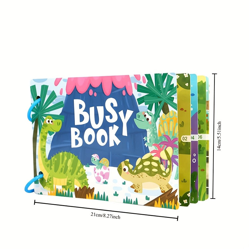 Interactief Educatief Boek 3+ Jaar | Busy Book met Sensorische Activiteiten & Flashcards – Leerzaam Cadeau voor Peuters & Kleuters