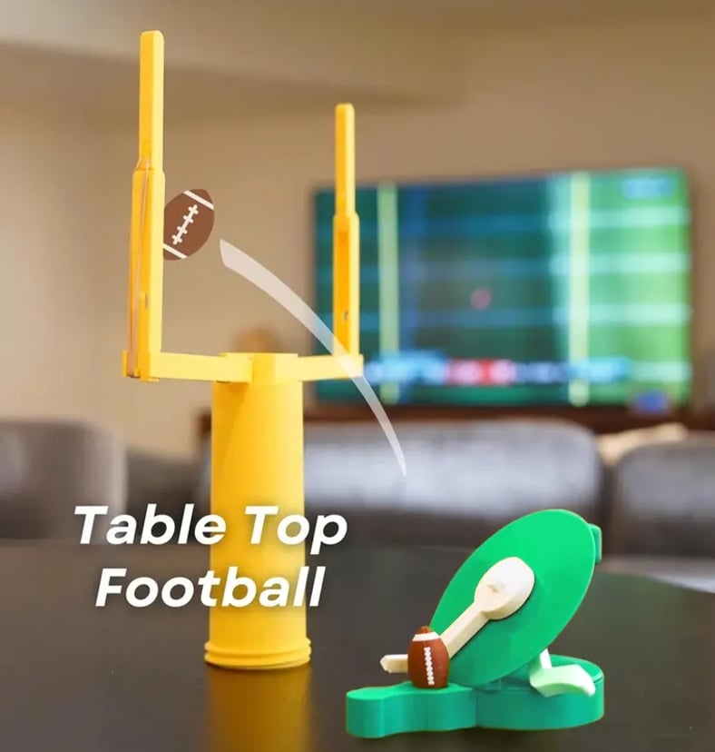 3D Geprint Tafelvoetbalspel | Mini Voetbalspel voor Competitie en Plezier