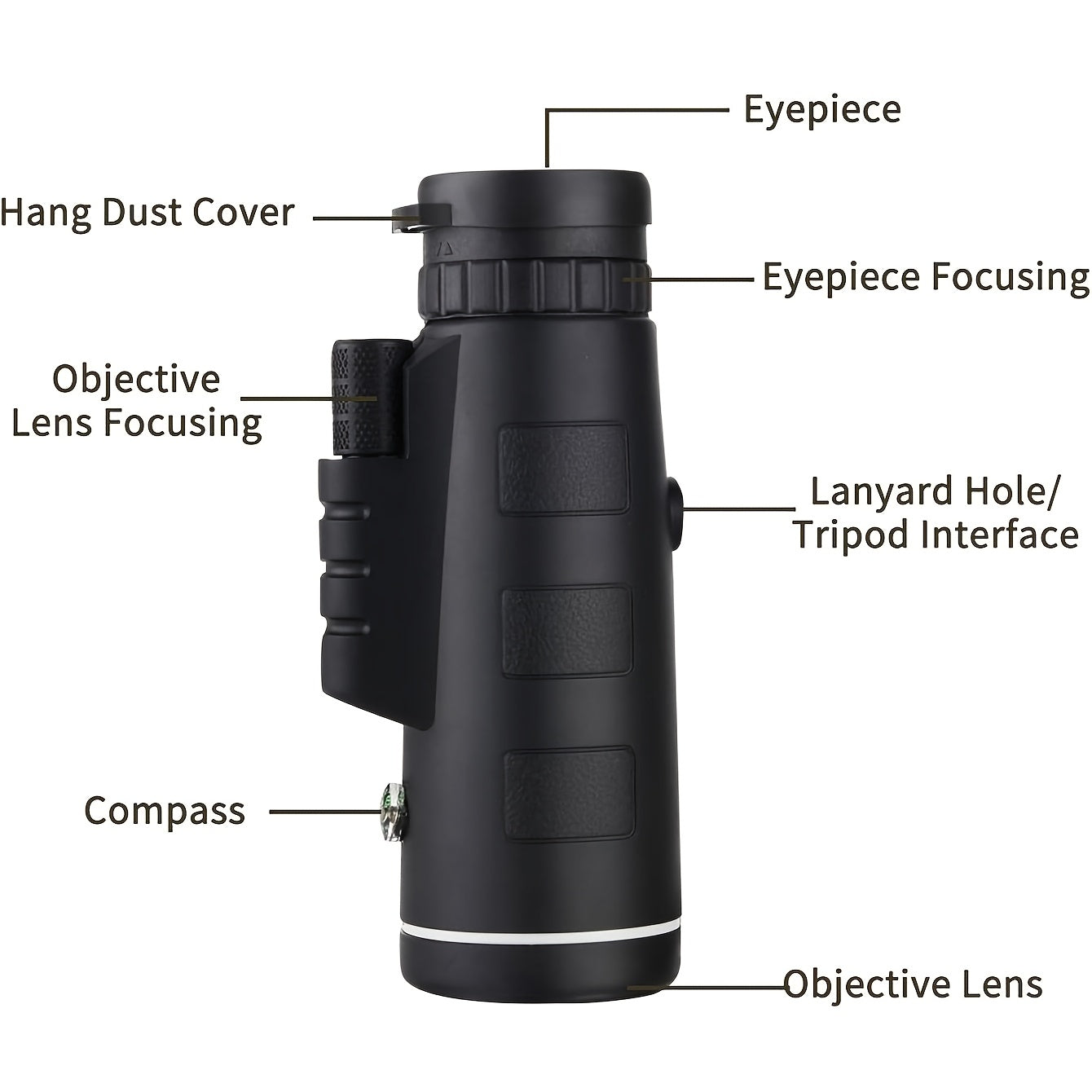 10x42 Monoculair Verrekijker | HD Telescoop voor Vogels, Kamperen & Outdoor