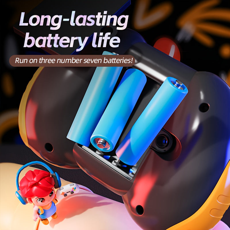 Ritme dans snelheid drukspel console | Creatief elektronisch huisdierenspeelgoed, werkt op batterijen (AAA), stressverlichting en denkoefening, ideaal cadeau voor kinderen tijdens feestdagen en kerst, verkrijgbaar in rood, geel en blauw.