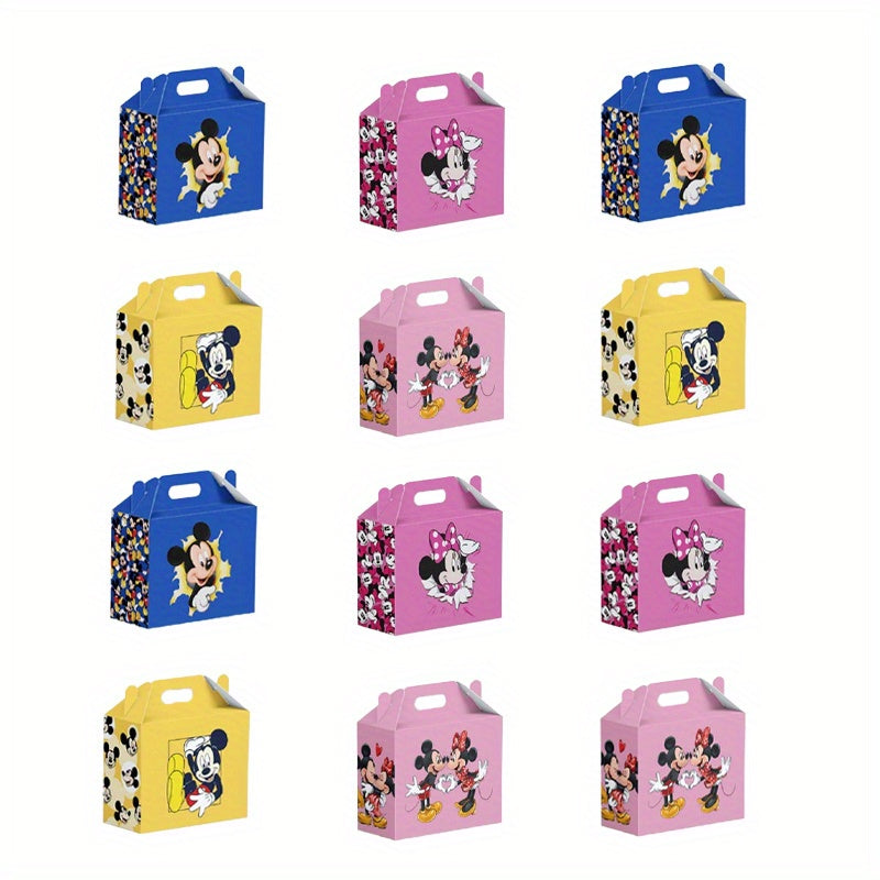 Kartonnen Snoepdoos Mickey & Minnie Thema | Feestdoosjes voor Verjaardag, Valentijn & Nieuwjaar | Party Decoratie