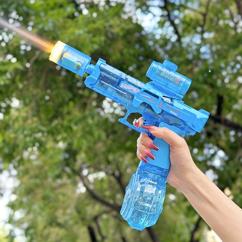 Elektrisch Waterpistool met Vlamlicht – Volautomatisch Watergeweer met Grote Tank & USB-Oplaadbaar (3+ Jaar)