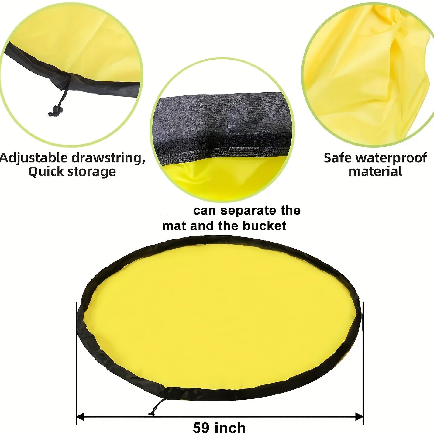 Grote Opbergzak met Speelmat | Schattig Dierenpatroon & Stofvrij Organisatiesysteem