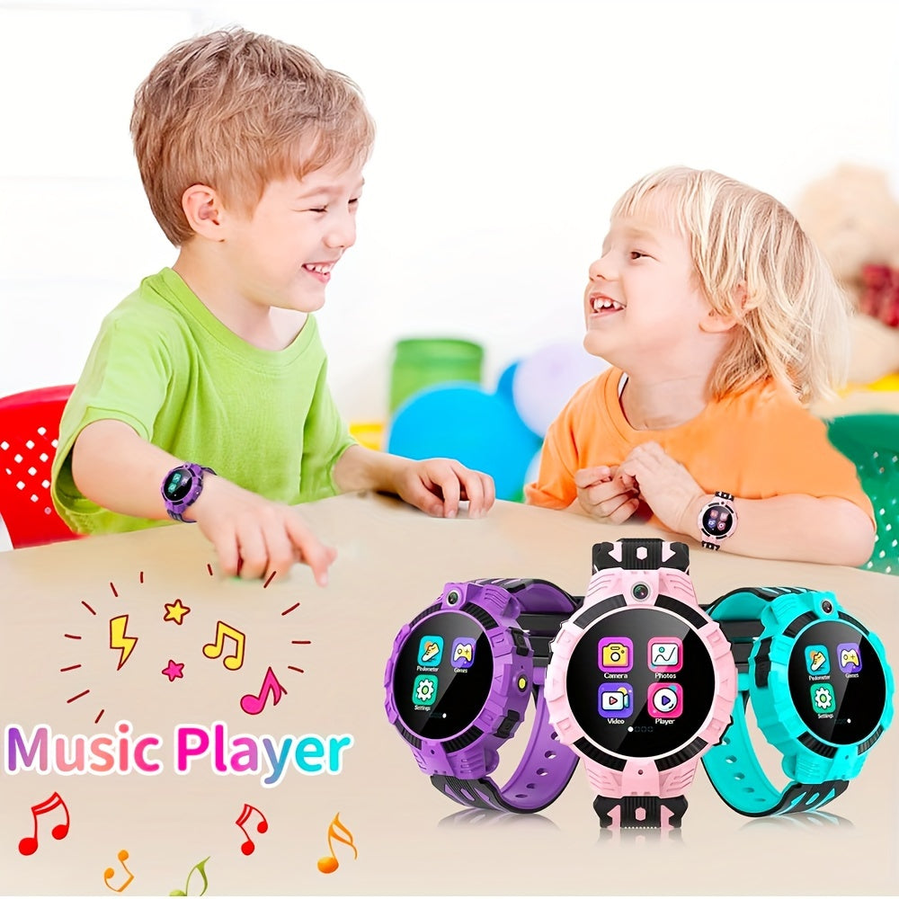 Slimme kindersmartwatch|Muziek, foto, video & 16 educatieve spelletjes