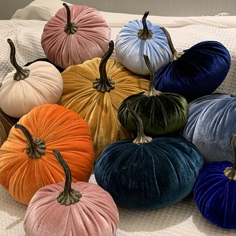 Simulatie Kleine Pompoen Halloween | Pluche Pompoen Versiering voor Oogstfestival en Feestdecoratie