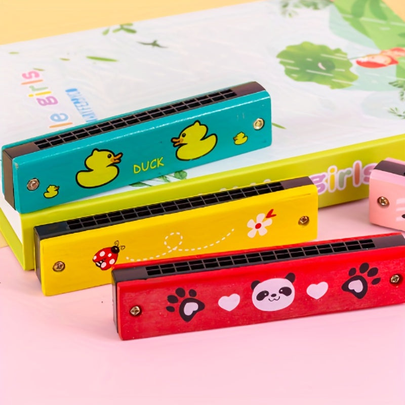 1x Mondharmonica Speelgoed | 16-Gaats Muziekinstrument voor Kinderen & Beginners (Willekeurige Kleur)