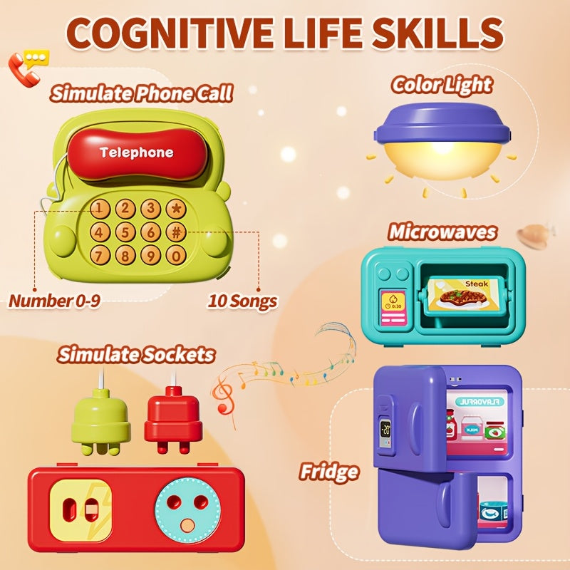 Groot 54-in-1 Busy Board voor Peuters van 1-3 Jaar - Educatief Activiteitenbord voor Jongens en Meisjes - Montessori Speelgoed voor het Leren van Fijne Motoriek