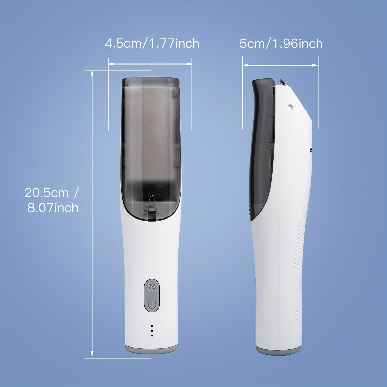 Professionele oplaadbare bodytrimmer kit | Draadloze tondeuse met slimme vacuüm en LED-verlichting voor kinderen en volwassenen