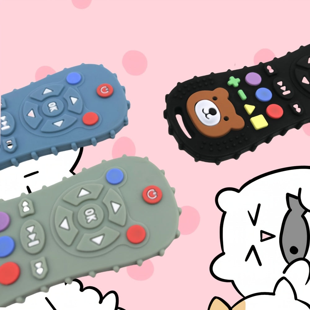 Siliconen Bijtspeelgoed voor Kinderen - Cartoon Teddybeer Ontwerp, Makkelijk Schoon Te Maken, Perfecte Feestdagen Cadeau