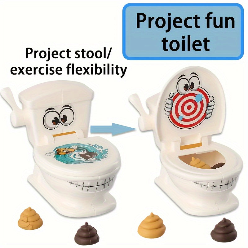 Toilet Schietspel | 2 Launchers + 6 Poepfiguren | Lollig Feestspel voor Kinderen