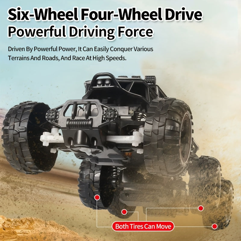 RC Off-road Klimauto met Zes Wielen voor Kinderen vanaf 3 Jaar - 4WD Bestuurbare Terreinwagen met Schokdempers - Verjaardagscadeau voor Jongens en Meisjes