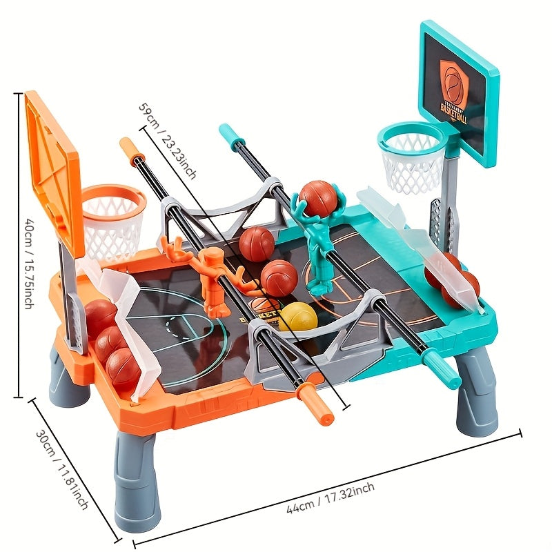 Educatieve Dubbele Desktop Basketbal | Vingerboard Sportspel voor Ouders-Kinderen Interactie vanaf 4 Jaar