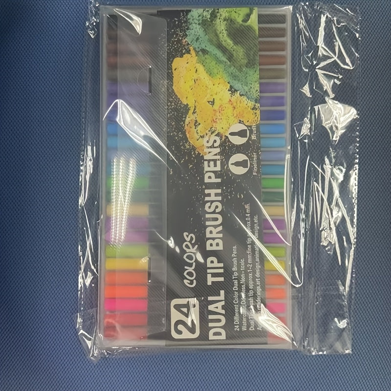 Dubbele Tekenstiften | Waterverf Markers met Fijne & Brede Punt