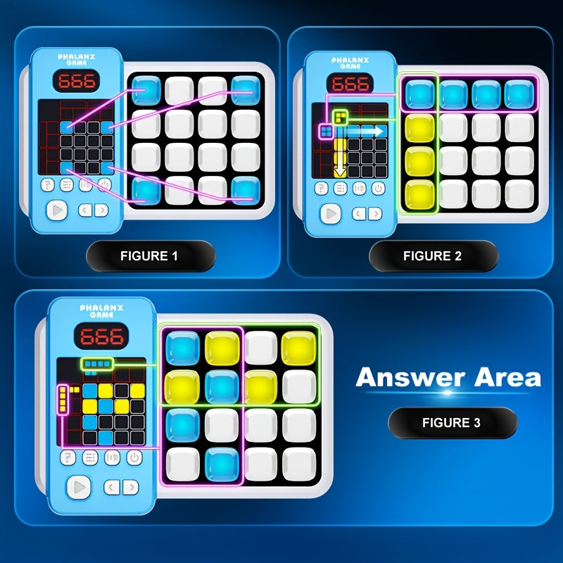 Elektronisch Puzzelspel | Glow-in-the-Dark Educatief Speelgoed