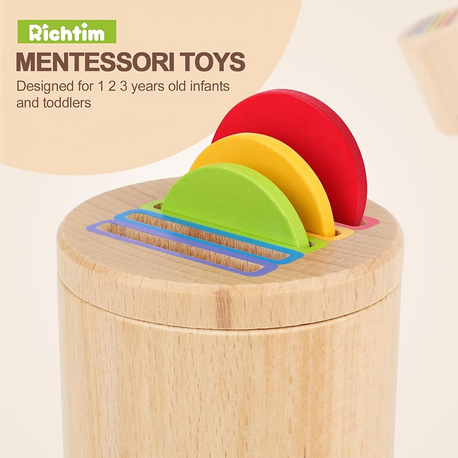 Houten Stapelspeelgoed | Educatief Sensory Spel voor Baby’s (1-3 Jaar)