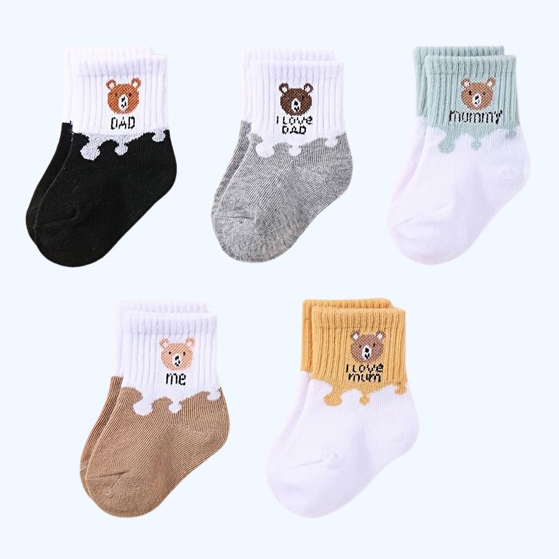 5 Paar Baby Sokken | Laag Snit Rekbare Enkelsokken Voor Baby's