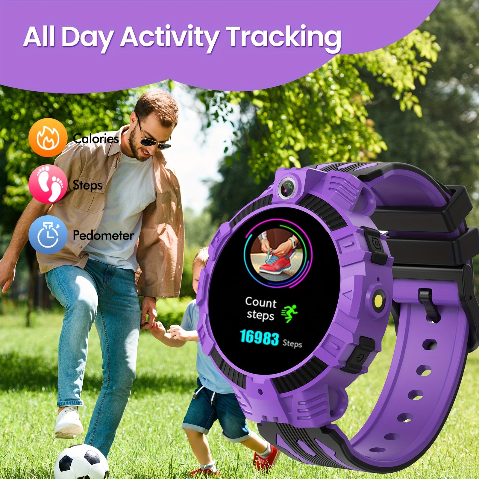 Kinder Smartwatch | Camera, Muziek, Games & Stappenteller