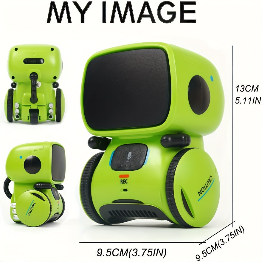 Halloween interactieve robot met intelligente spraakfunctie - Mini robot met touch- en dialoogfunctie, opname en stemverandering, kinderspeelgoed voor kerstcadeau