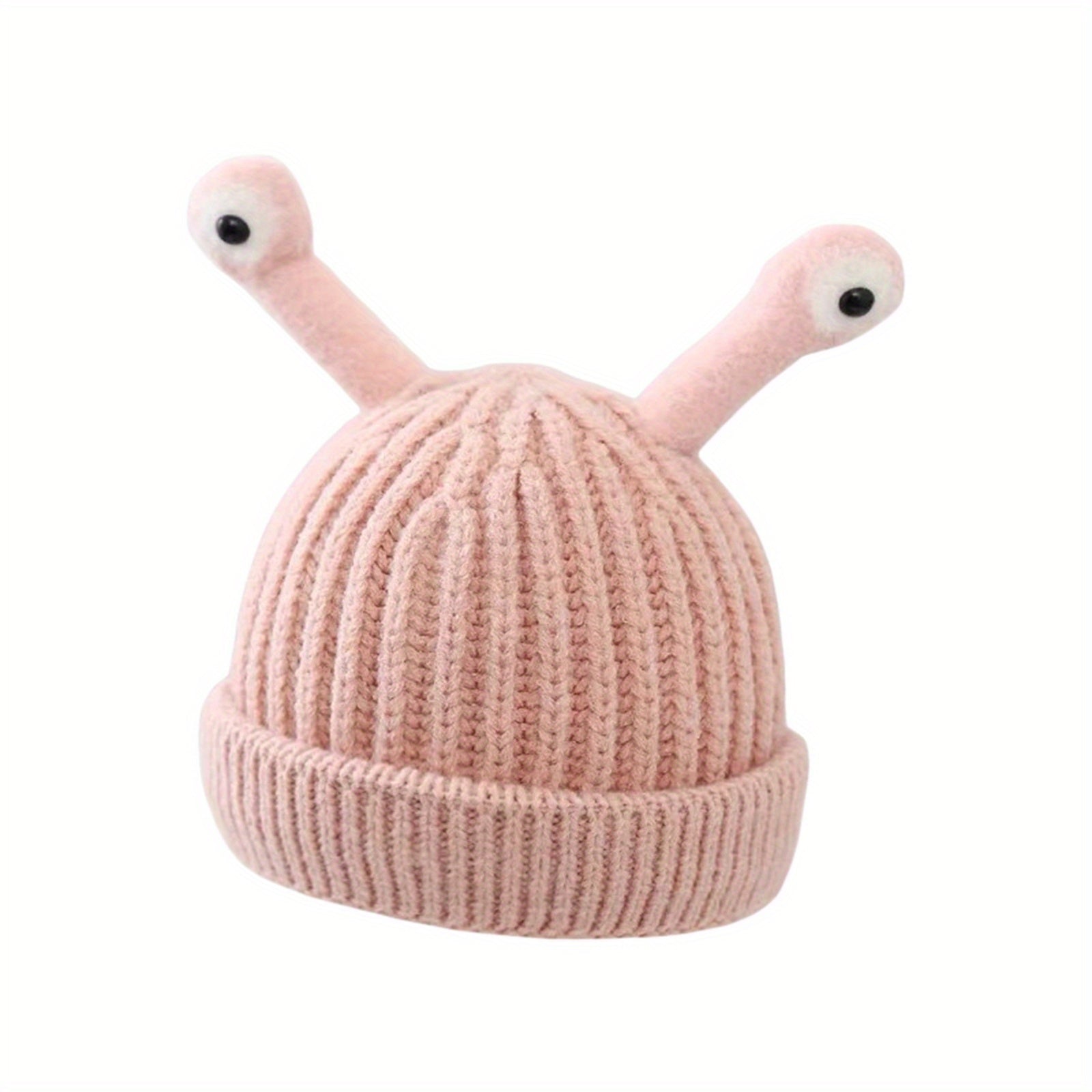 Grappige Muts met Slakkenoogjes voor Baby en Peuter - Warme Gebreide Beanie voor Kinderen 0-3 Jaar Jongens en Meisjes - Accessoire Hiver Bébé