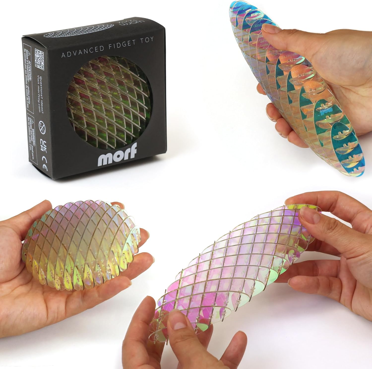 Fidget Worm Speeltje – Stil Bureau Fidget voor Kinderen & Volwassenen, Regenboog