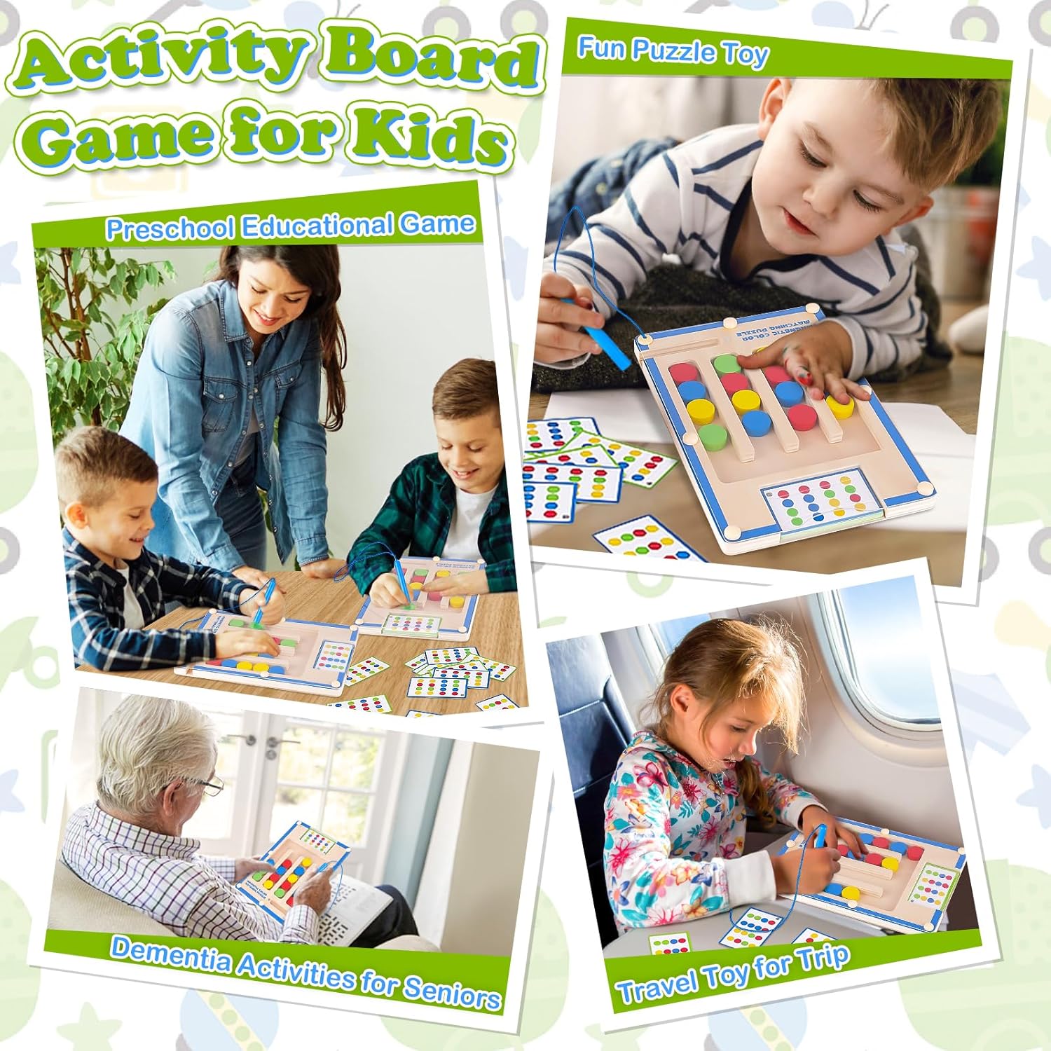 Magnetisch Montessori speelgoed|Houten doolhof spel 3-7 jaar