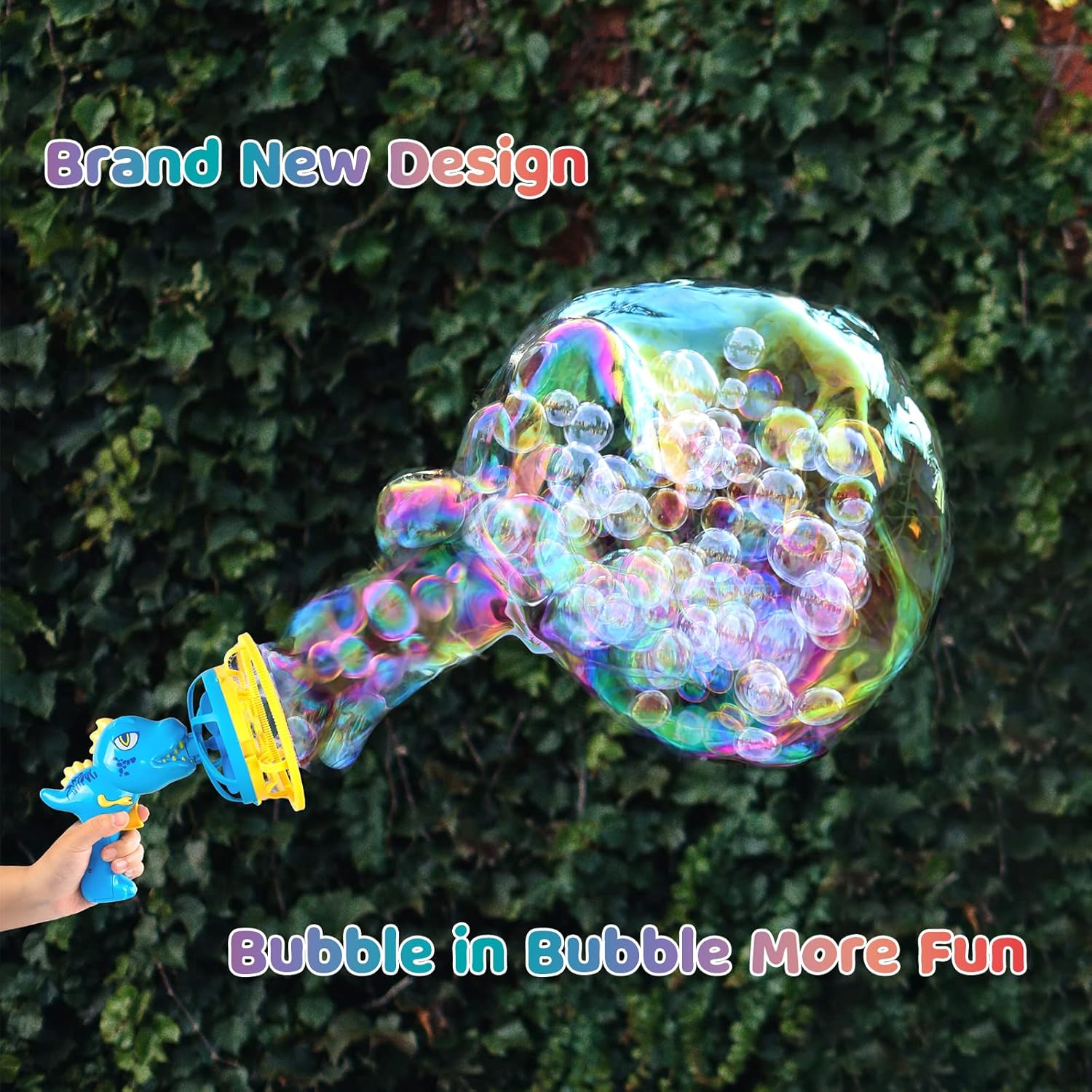 Dino bubbelpistool | Bubbelmachine kinderen 3-9 jaar