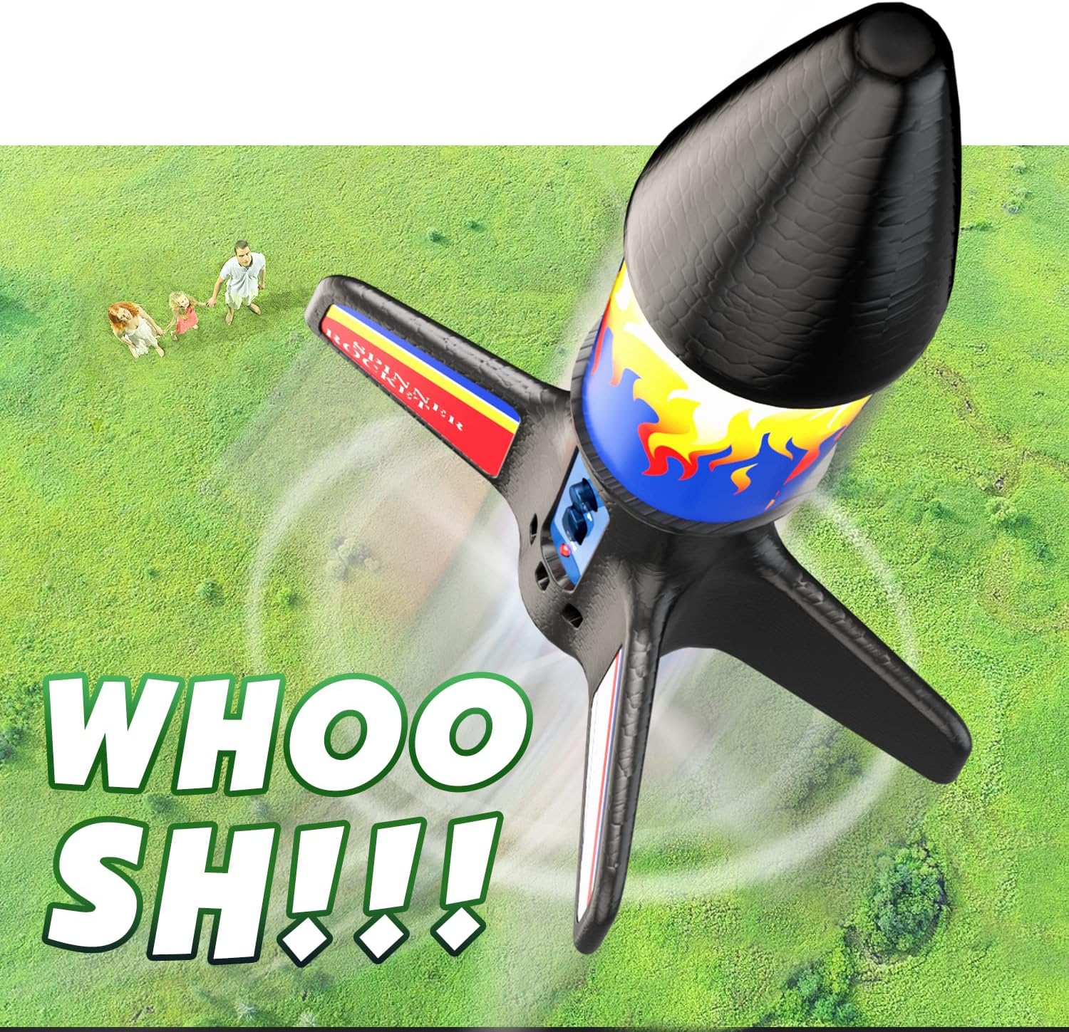 Elektrische Raket Lanceerder voor Kinderen vanaf 6 Jaar - Oplaadbaar Buitenspeelgoed met Parachute voor Jongens en Meisjes - Educatieve Wetenschapsset voor Jonge Ontdekkers