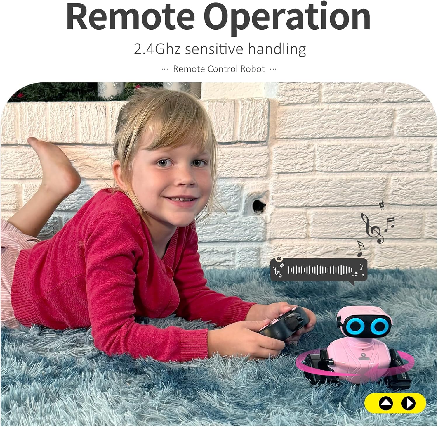 RC robot speelgoed | afstandsbediening LED ogen muziek & dans cadeau 3+ jaar