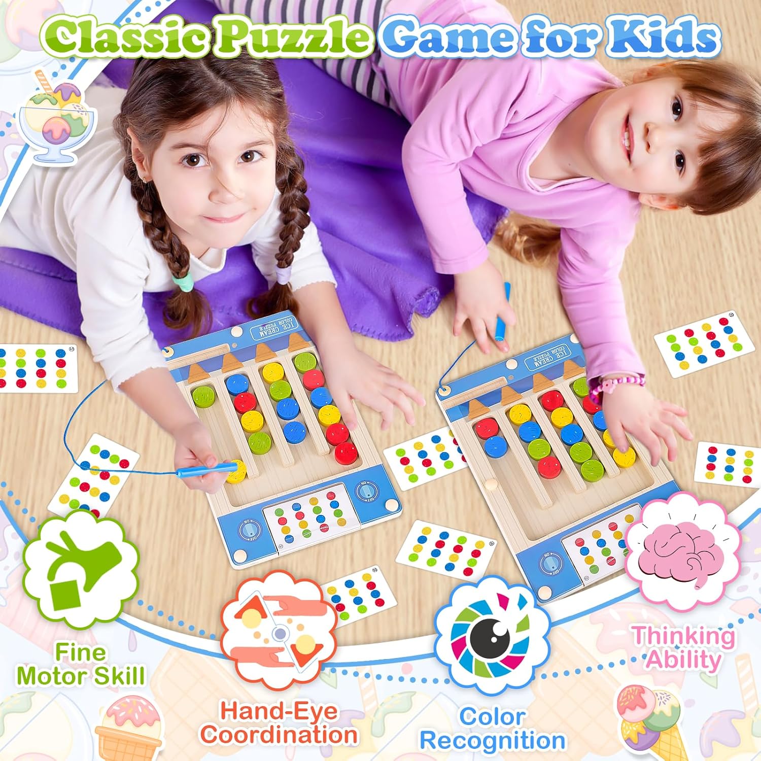 Montessori Magnetisch Houten Speelgoed – Educatief Puzzel & Motoriek Spel 3-7 jr