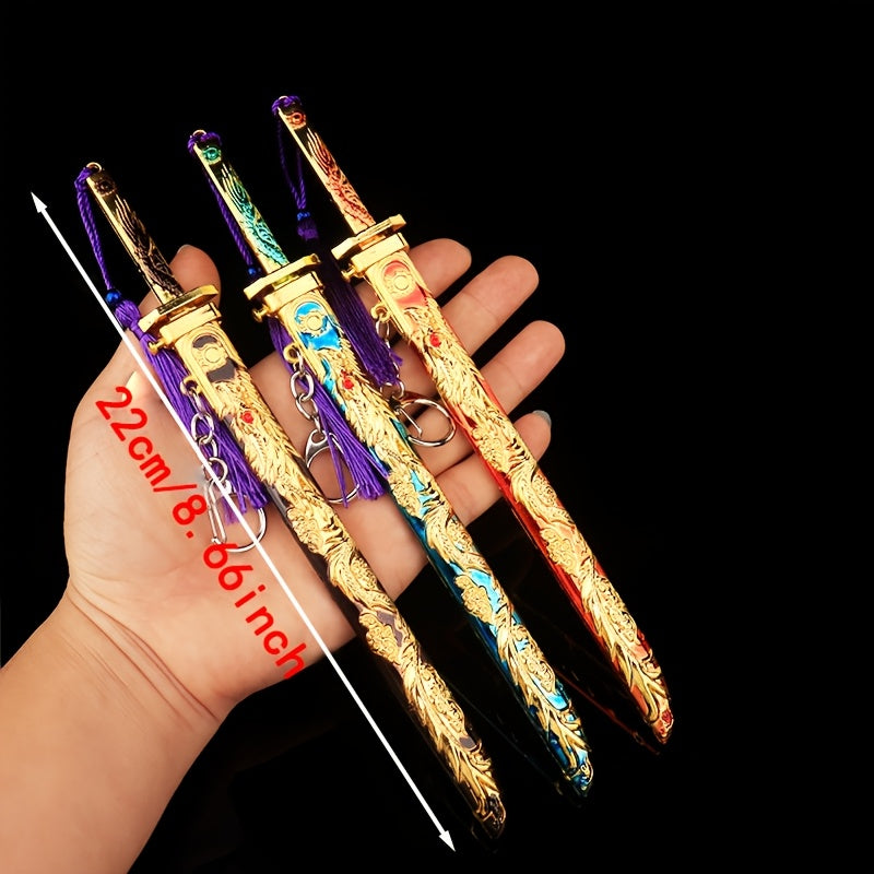 Mini Zwaard Sleutelhanger | Zinklegering Model | 22 cm | Cadeau