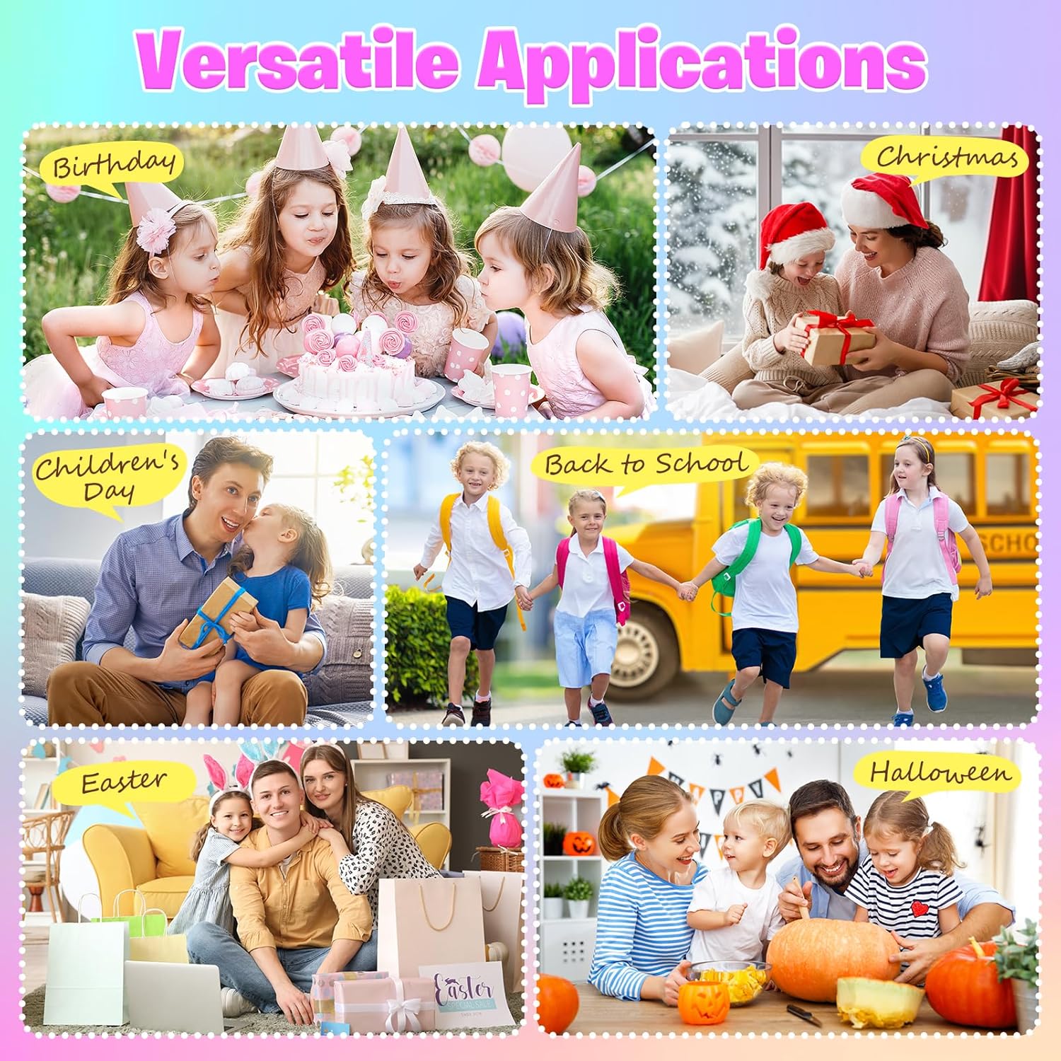 Mini karaoke machine voor kinderen | Draagbare Bluetooth luidspreker met 2 microfoons unicorn design