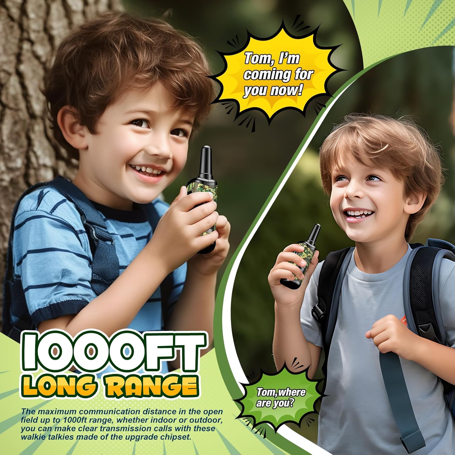 Mini Robot Walkie Talkies | 2-Pack | Cadeau voor Jongens 3–8 Jaar | Binnen & Buiten
