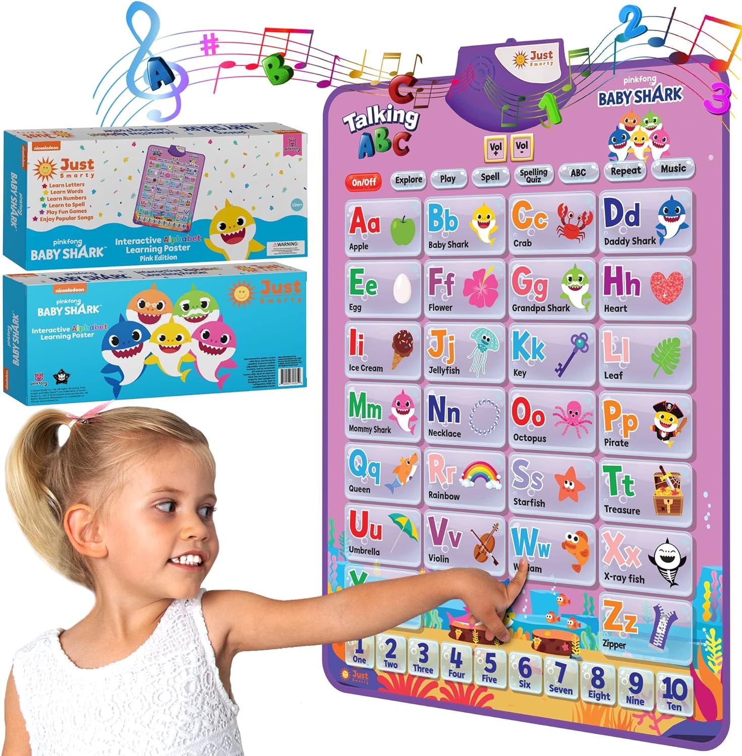 Alfabet Muurposter | Logopedie Montessori speelgoed, educatief cadeau voor peuters van 1, 2, 3, 4, 5 jaar
