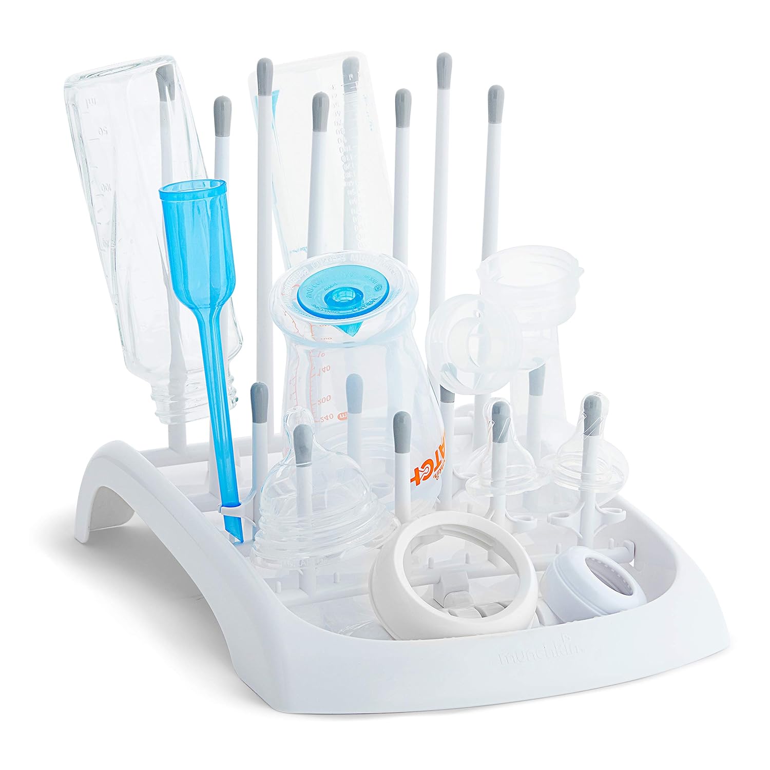 Baby Fles Droogrek | Compact & Opvouwbaar | Ideaal voor Babyflessen, Accessoires en Meer | Witte/Grijze Kleuren