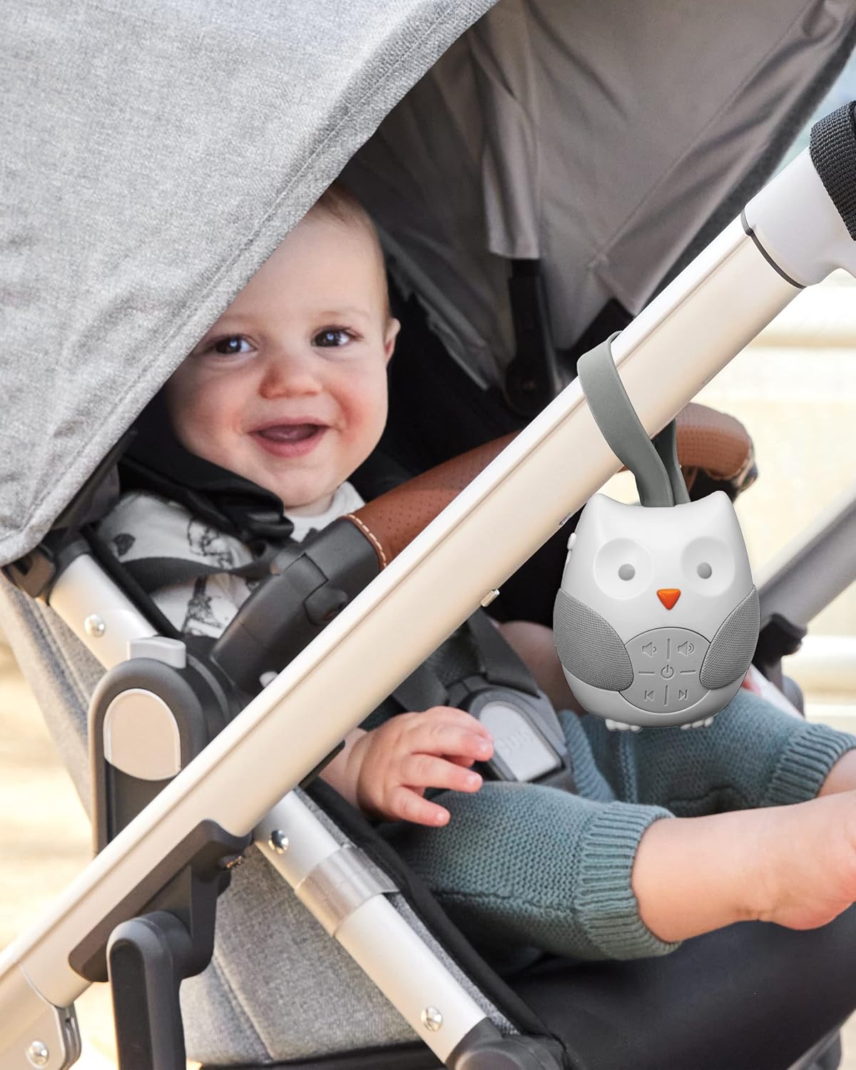 Draagbare Baby Soother | Owl, Muziek & Natuurgeluiden, Volume-instelling & Auto-Off Timer | Must-Have Baby Accessoire