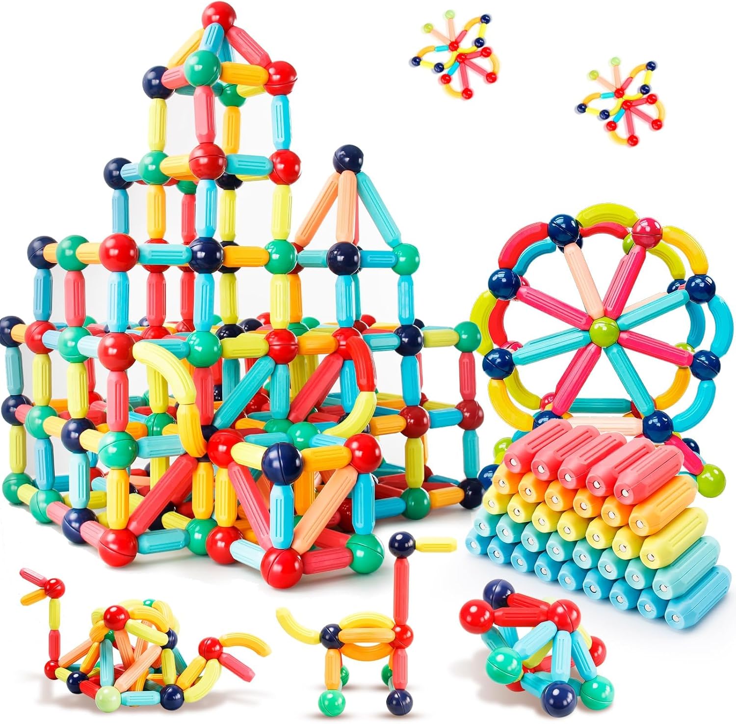 Magnetische IQ Bouwstokjes Set – Creatief Speelgoed voor Kinderen 3-8 Jaar