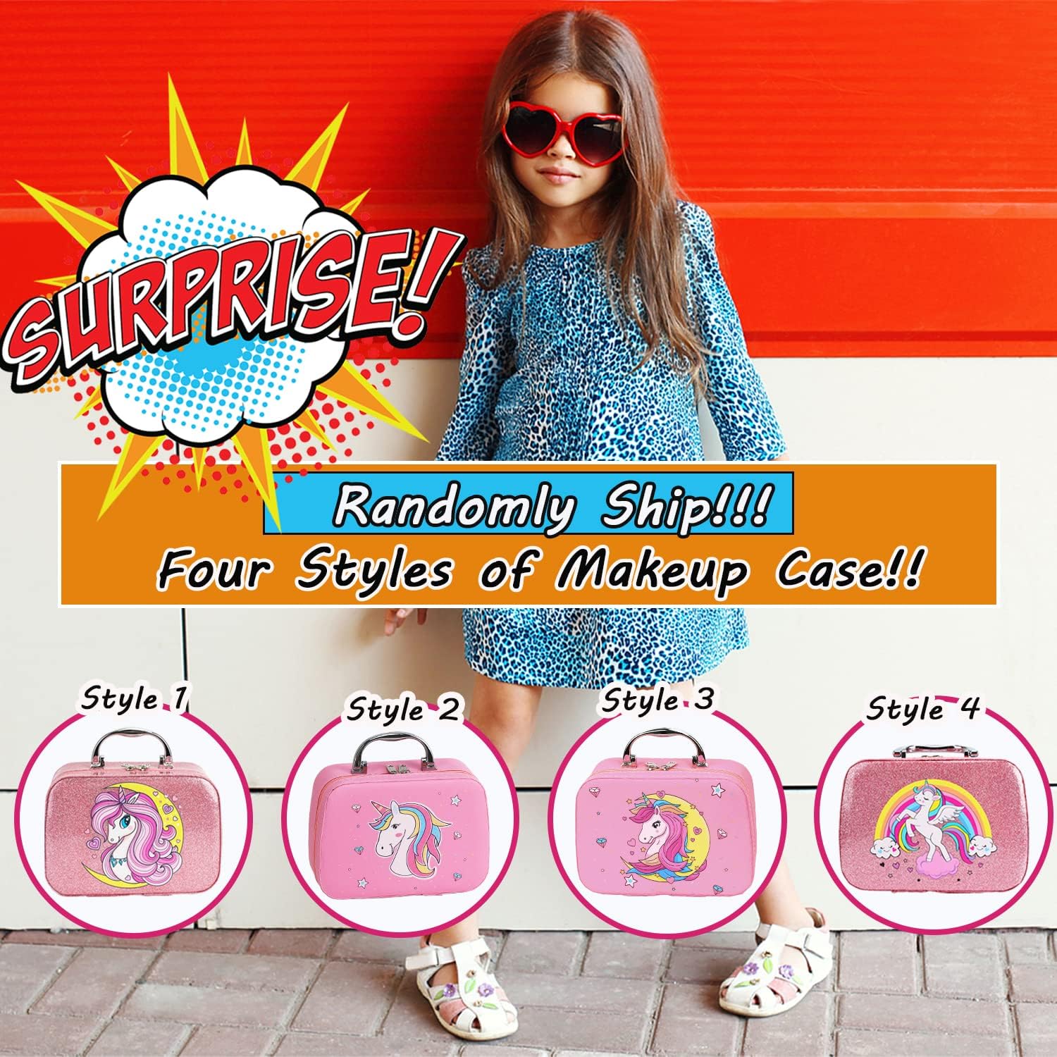 Kids Wasbare Make-up Set | Echte Make-up Set voor Meisjes 4-10 Jaar | Prinsessen Verkleden Speelgoed | Kerst Verjaardag Cadeau