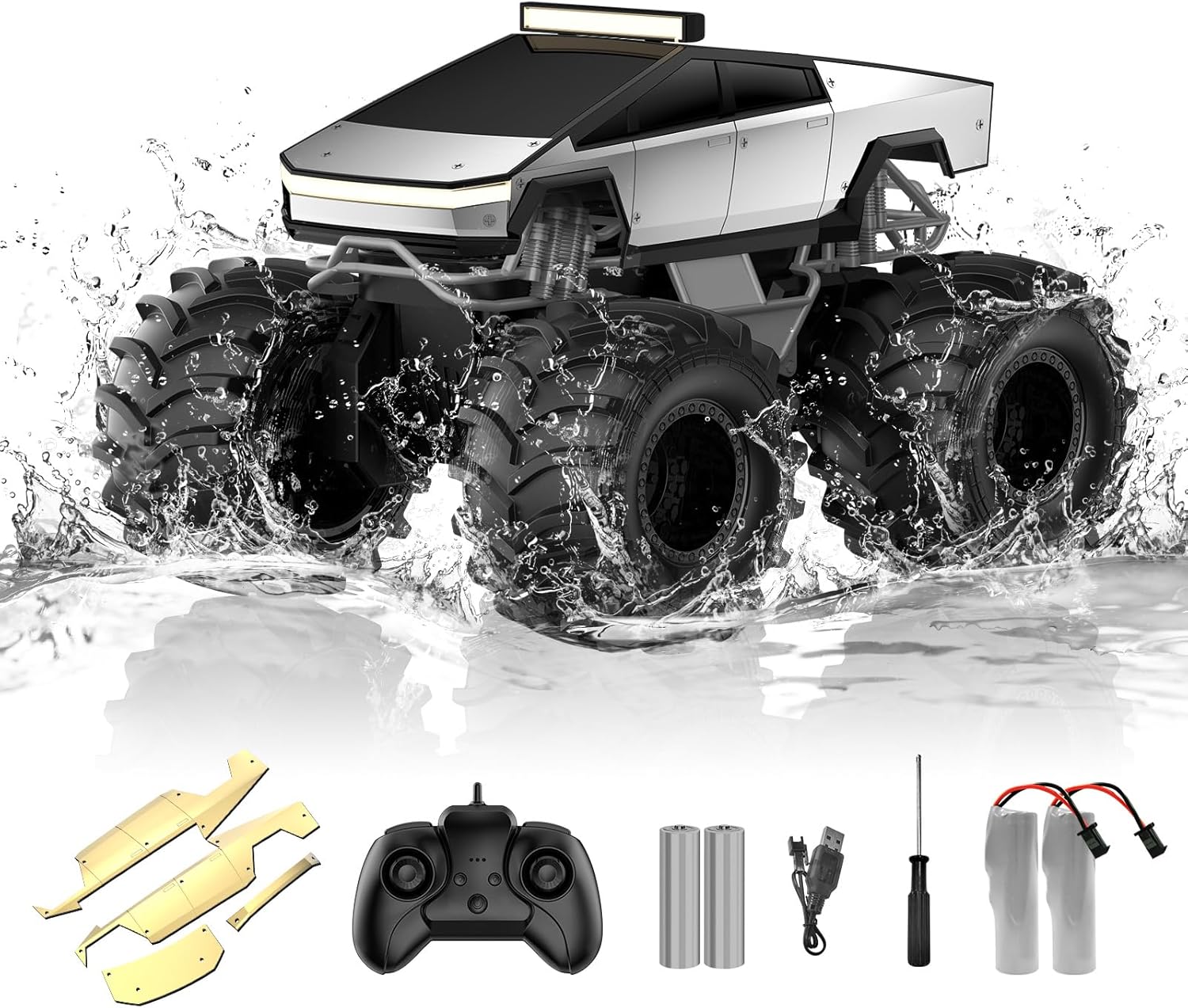 Amfibische RC Auto | Waterdichte Monstertruck 6+ Jaar
