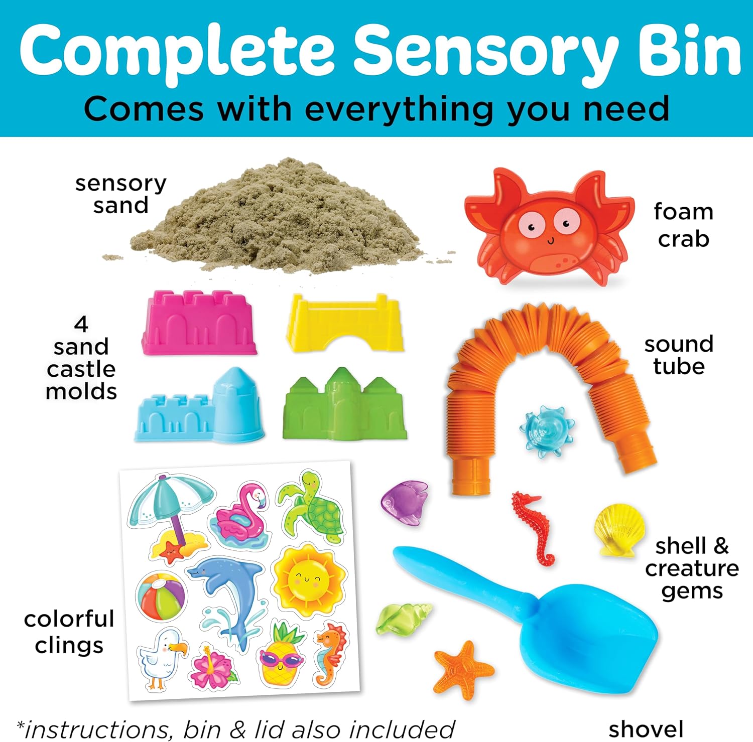 Sensory Bin Construction Zone Speelset | Graafmachine Speelgoed voor 3-5 Jaar Oud | Educatief Buitenspeelgoed en Activiteiten voor Kinderen