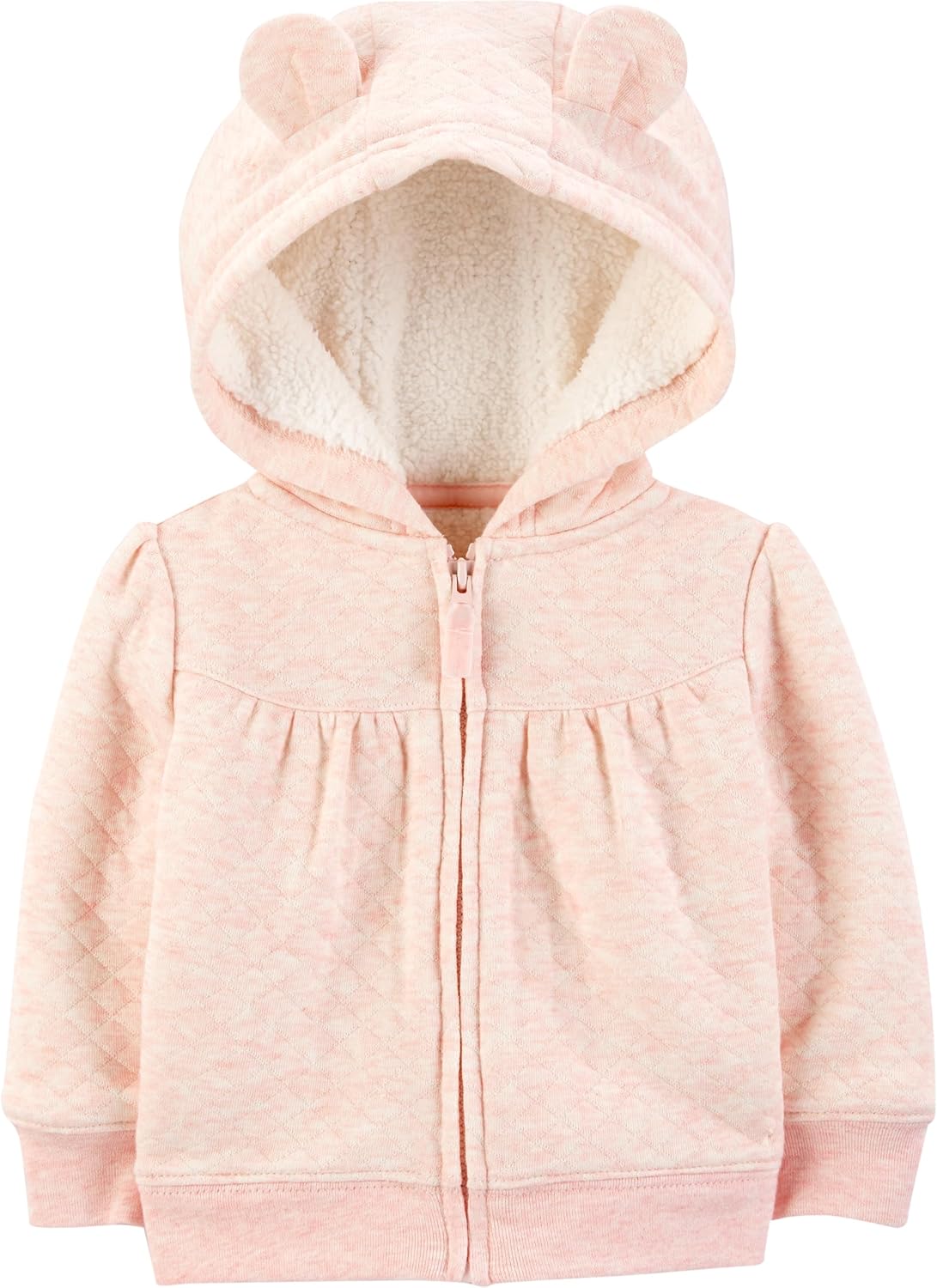 Baby Gevoerde Sweaterjas met Sherpa Voering | Kinder Hoodie Met Kleine Oortjes Outfit Set