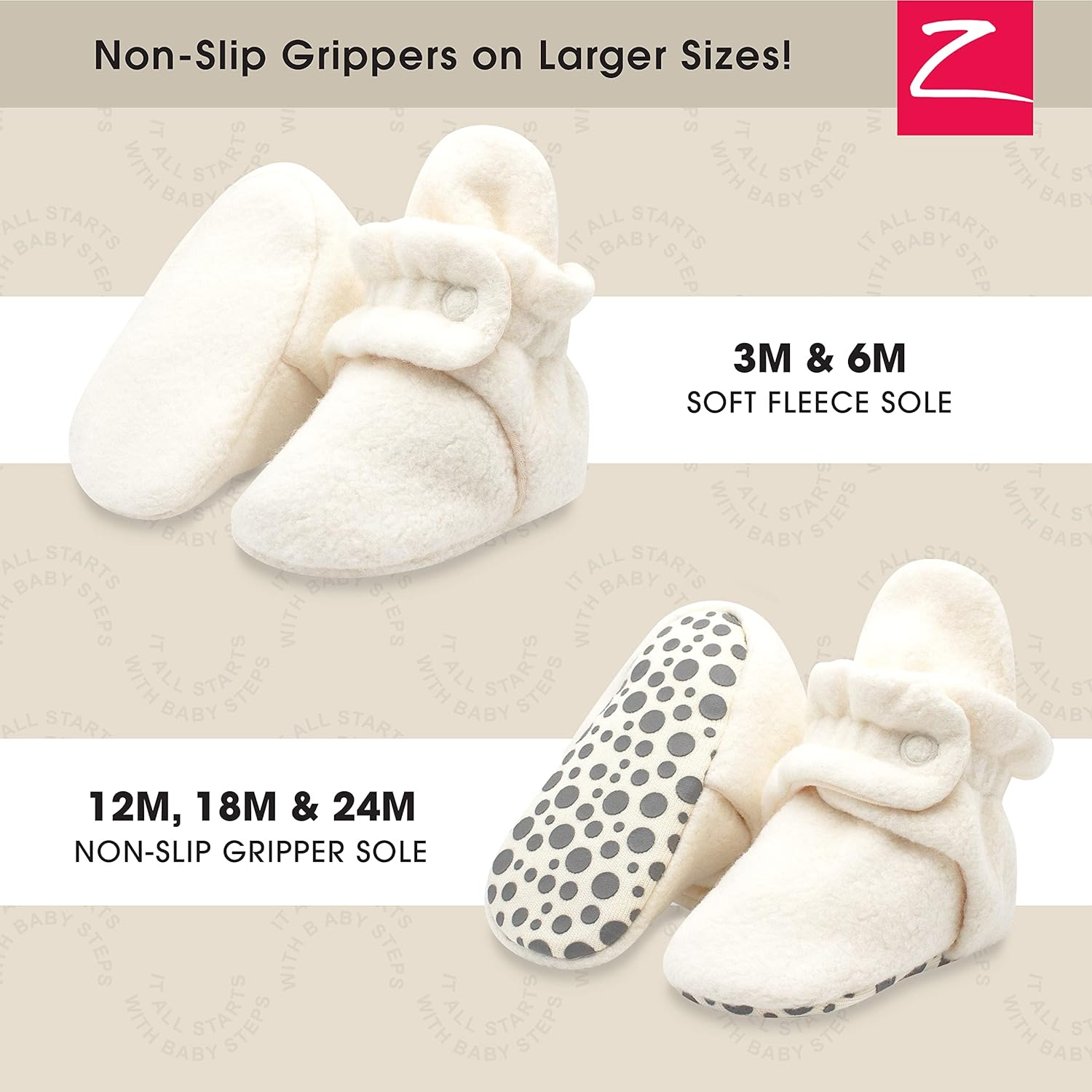 Uniseks Fleece Babylaarsjes | Babyschoentjes met twee drukknoopsluitingen voor pasgeborenen tot 24 maanden
